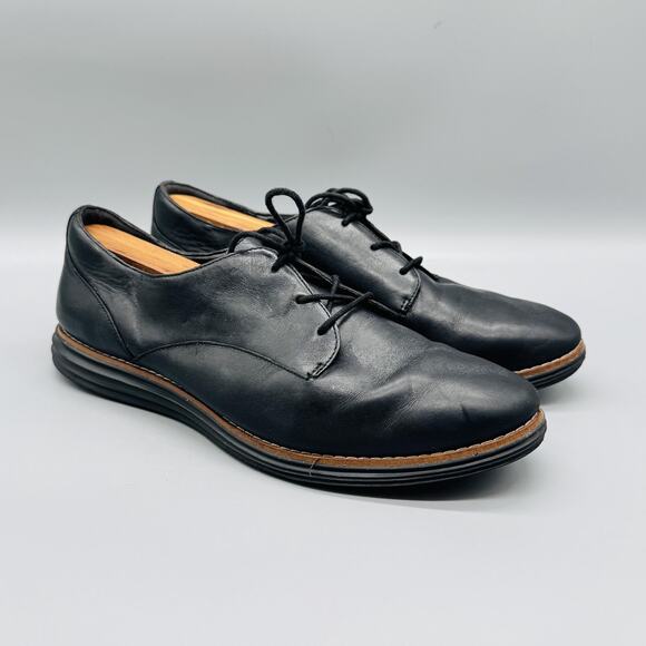 Cole Haan Shoes Womens 9 Black Leather OriginalGrand Plain Oxford Casual Comfort - Picture 2 of 11